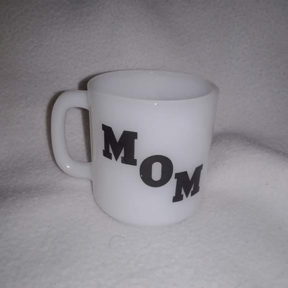 MCM Milk Glass MOM Poem Cup Mug Mid Century Modern - Picture 1 of 6